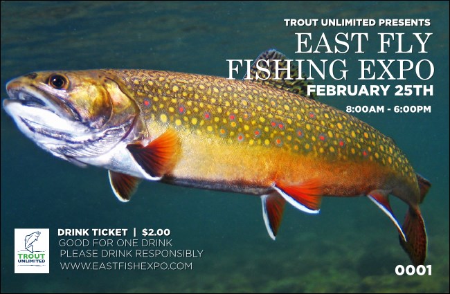 TU Brook Trout Drink Ticket Product Front