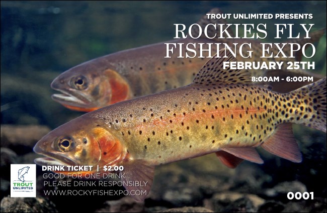 TU Cutthroat Trout Drink Ticket Product Front
