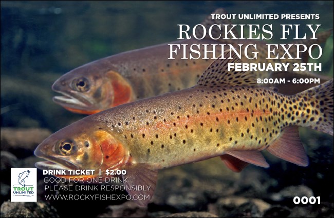 TU Cutthroat Trout Drink Ticket
