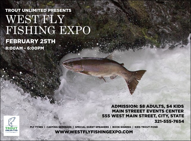 TU Steelhead Trout Flyer Product Front