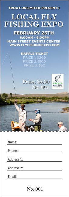 TU Driftboat Raffle Ticket Product Front
