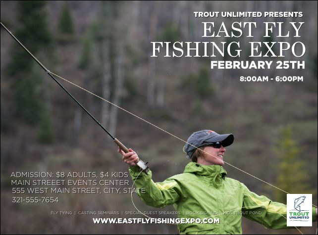 TU Woman Fishing Flyer