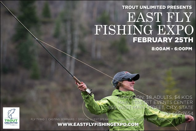 TU Woman Fishing Poster