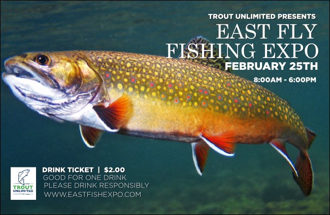 TU Brook Trout Drink Ticket (no serial number)