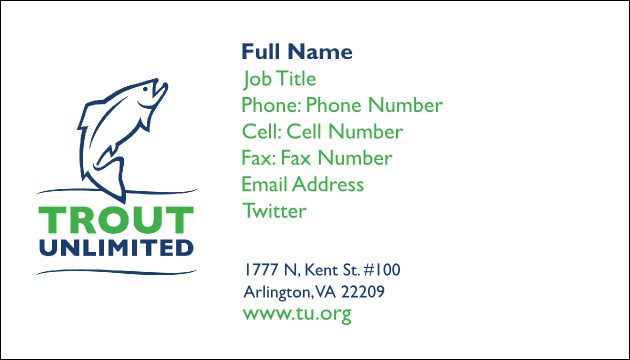TU Business Card Product Front