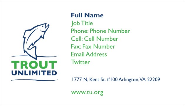TU Business Card Product Front