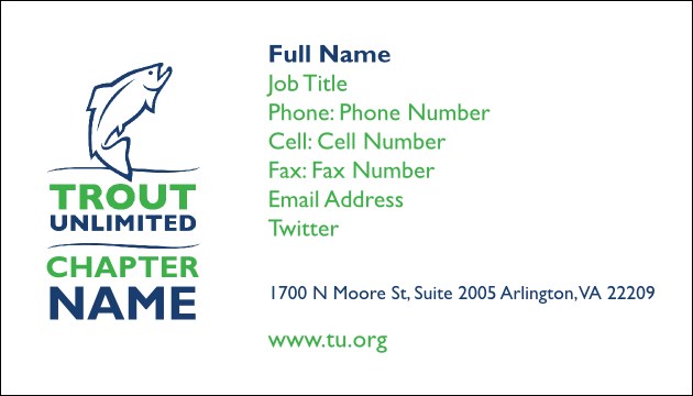 TU Chapter Business Card Product Front