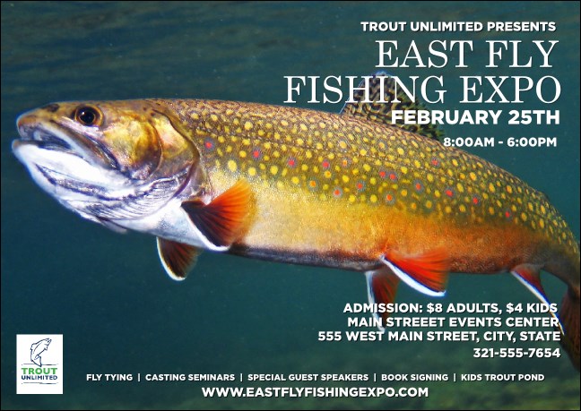 TU Brook Trout Postcard Product Front