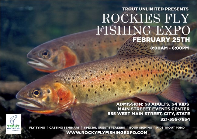 TU Cutthroat Trout Postcard Product Front