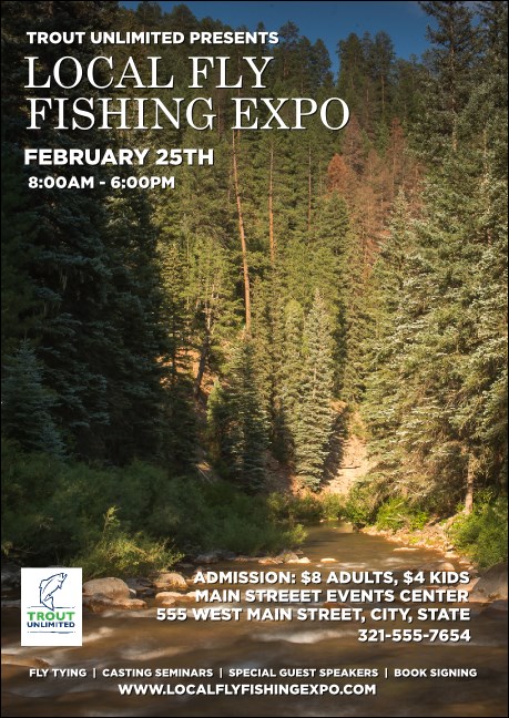 TU River in Pines Postcard