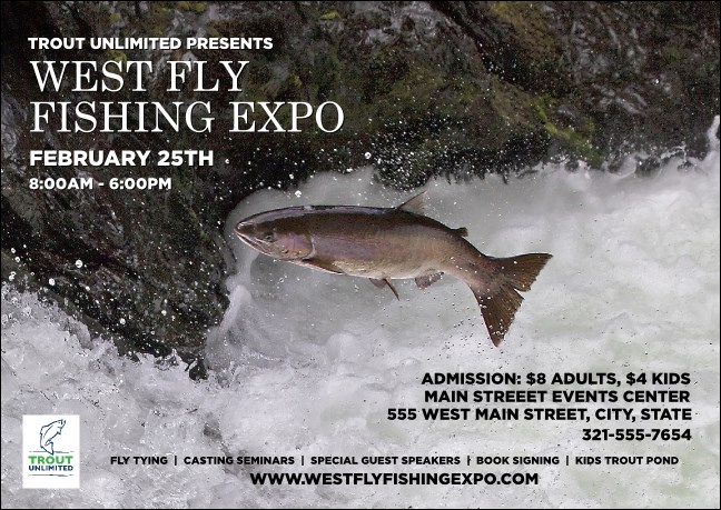 TU Steelhead Trout Postcard Product Front