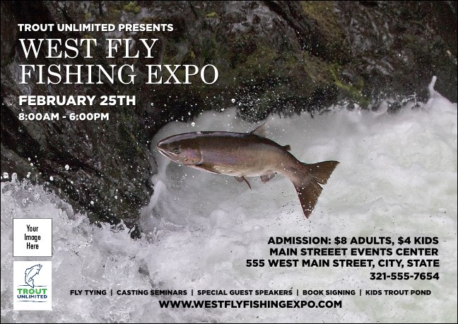 TU Steelhead Trout Postcard (with image upload)