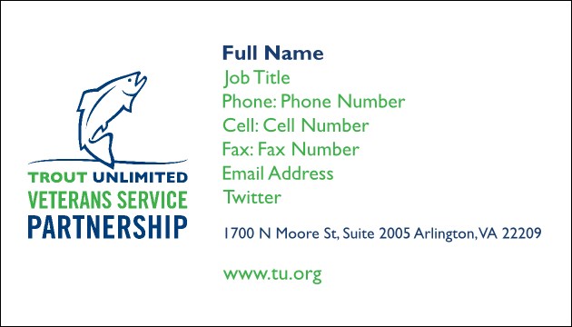 Veteran Business Card Product Front