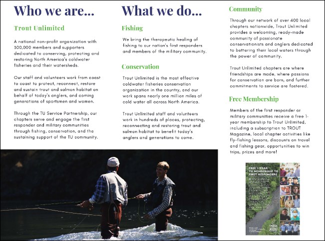 TU Service Partnership Informational Trifold Product Front
