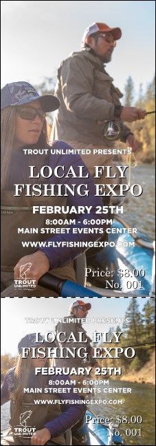 TU Drift Board Fishing Event Ticket Product Front
