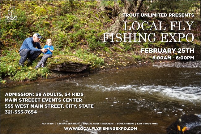 TU Father and Daughter Fishing Poster