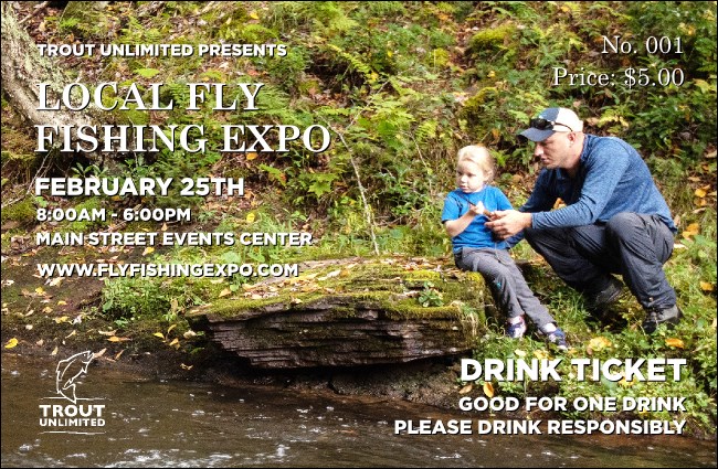 TU Father and Daughter Fishing Drink Ticket Product Front