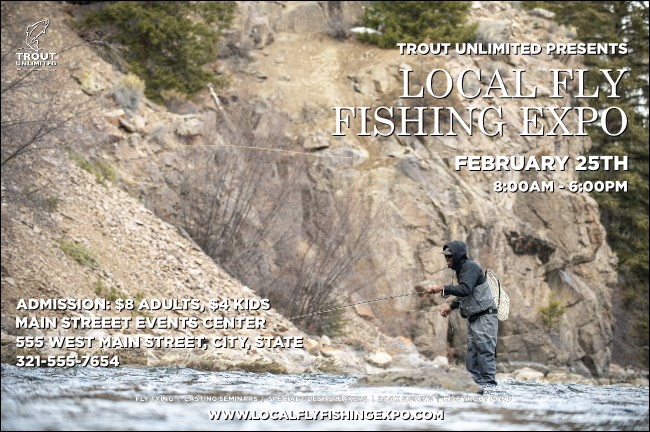 TU Fishing Steep River Poster