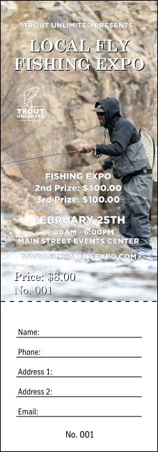 TU Fishing Steep River Raffle Ticket Product Front