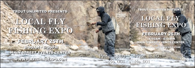 TU Fishing Steep River Event Ticket Product Front