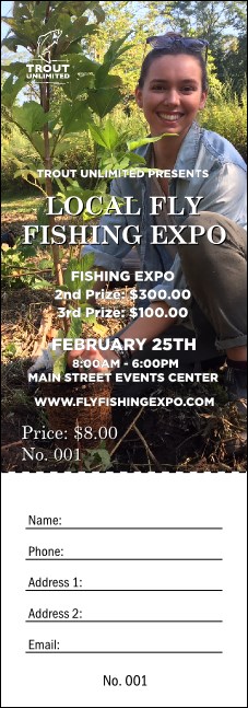 TU Volunteer Tree Planting Raffle Ticket Product Front