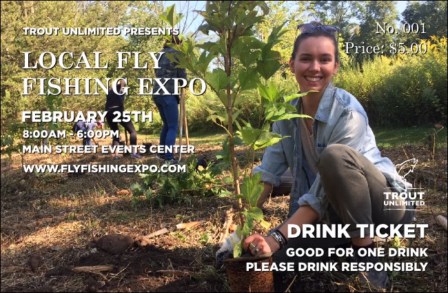 TU Volunteer Tree Planting Drink Ticket Product Front