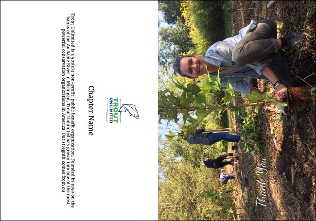 TU Volunteer Tree Planting Thank You Card