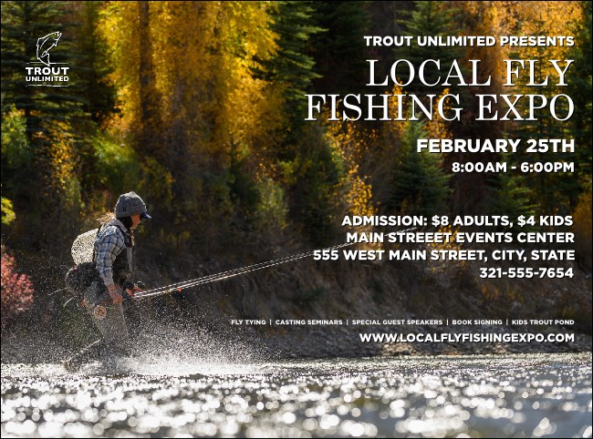 TU Woman Fishing Fall Flyer Product Front