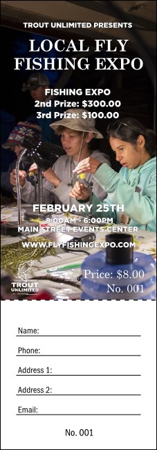 TU Youth Fly Tying Raffle Ticket Product Front