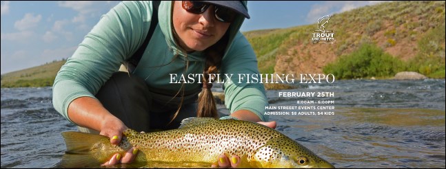 TU Woman Releasing Trout Advanced Fundraising Image