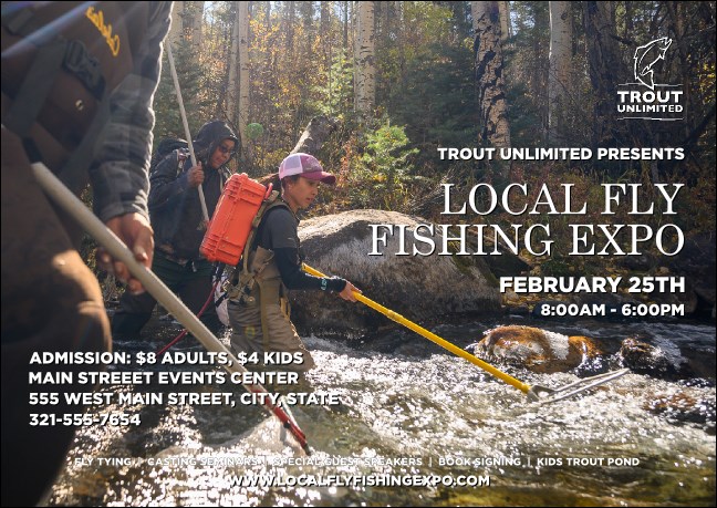 TU Electrofishing Closeup Postcard