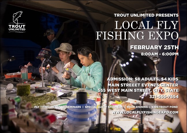 TU Youth Fly Tying Postcard