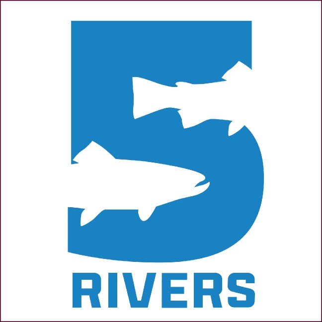 5 Rivers Vinyl Sticker Product Front