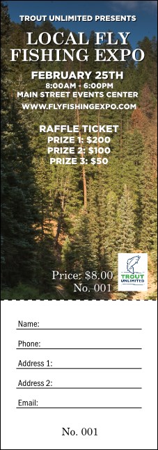 TU River in Pines Raffle Ticket Product Front